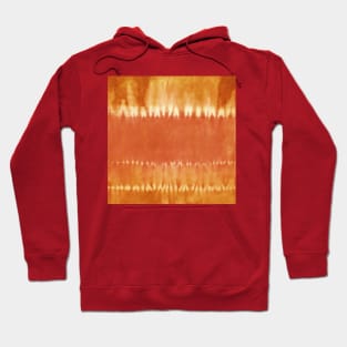 Orange Bold Tie-Dye Stripes Hoodie